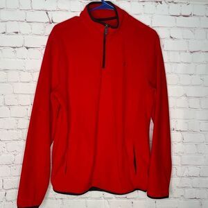 ‎Red fleece mens pullover medium excellent